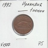 V1977 1992 Ирландия 1 пенни V1977 1992 Ирландия 1 пенни