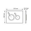 Berges 040065 Кнопка  для инсталляции NOVUM L5, R5, D5, S5, F5, O5