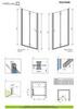 Radaway Eos DWB 37883-01-01NL Дверь душевая в нишу
