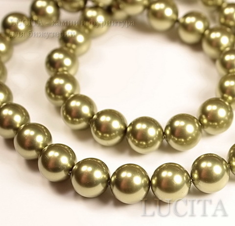 5810 Хрустальный жемчуг Сваровски Crystal Light Green круглый 4 мм,  10 штук (Crystal Light Green 3)