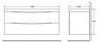 BelBagno Marino MARINO-1200-2C-SO-NL-P Тумба под раковину подвесная, 120x45, цвет: чёрный