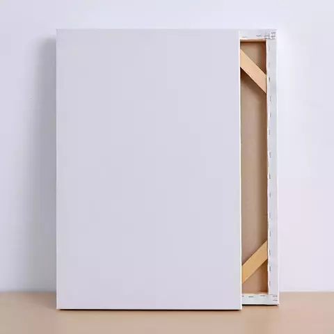 холст на подрамнике грунтованный (акриловый) хлопок 100% мелкое зерно 50*70см