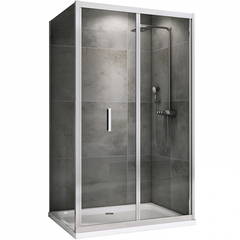 Abber Sonnenstrand AG07110-S85 Душевой уголок, 110x85x195, цвет: хром фото
