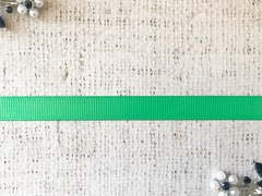 Лента репсовая, ш. 1 см, зелёный