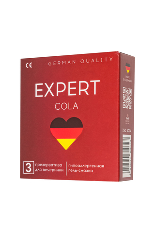 Презервативы EXPERT Cola, аромат Колы , 3 шт