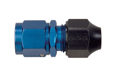 HL821-06D Фитинг CONCAVE  для AL трубки 10мм, JIC/UNF 9/16 x 18, AL, синий, AN06 Goodridge
