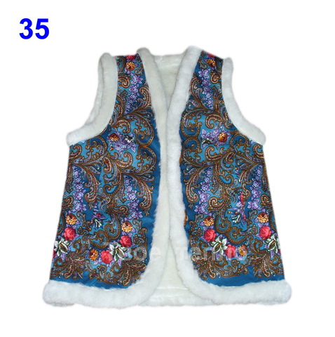 Жилет из платка утепленный SALE