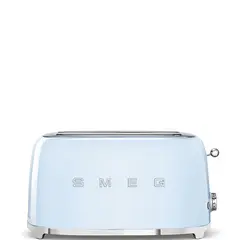 Тостер на 4 ломтика Smeg TSF02PBEU, 1500 Вт, Пастельный голубой Тостер на 4 ломтика Smeg TSF02PBEU, 1500 Вт, Пастельный голубой