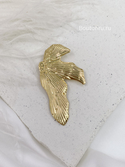 Брошь золото лепесток