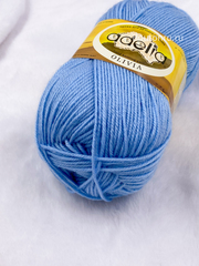 Пряжа ADELIA "ОЛИВИЯ" / "OLIVIA" 60% акрил, 40% шерсть100 г 250 м ± 10 м №14 голубой