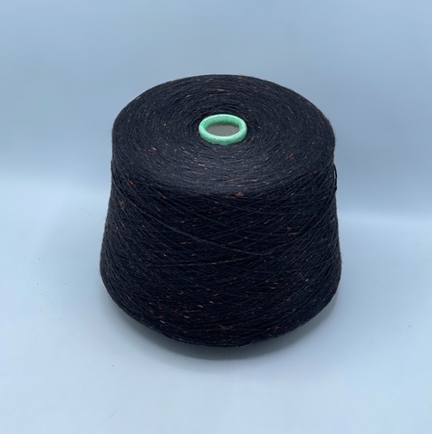 Filcom, Tibet tweed 2/11 550м. 50%Як, 50%Шелк, Черно-коричневый,твид(128), 42088