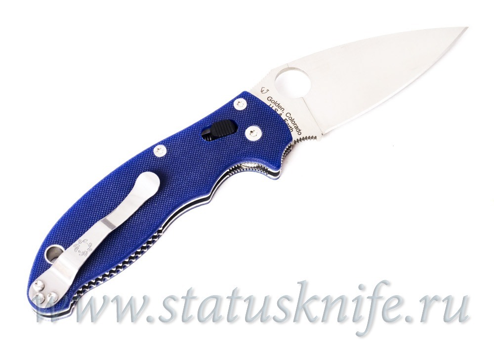 Нож Spyderco Manix 2 S110V темно-синяя рукоять C101GPDBL2
