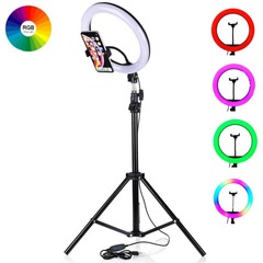 Кольцевая лампа 45 см со штативом и пультом ДУ Ring Fill Light LED MJ18 RGB