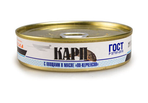 Карп с овощами в масле По-Керченски, 170г