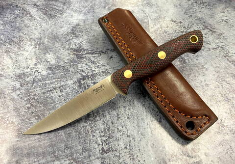 Нож Splinter, N690, микарта красно-черная, 240.0654