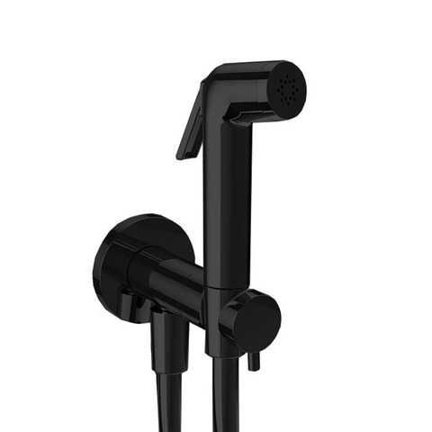 Almar E136009.MB Almar Гигиенический комплект с прогрессивным смесит., без втраиваемой части, черный матовый