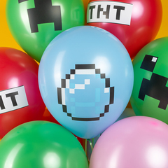 Шар К 12''/30 см, Пиксели, TNT, Ассорти, пастель, 2 ст, 2 ст, 25 шт.