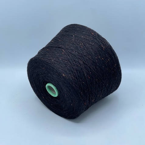 Filcom, Tibet tweed 2/11 550м. 50%Як, 50%Шелк, Черно-коричневый,твид(128), 42088
