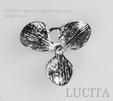 Подвеска "Трилистник" 18х16 мм (цвет - никель) ()