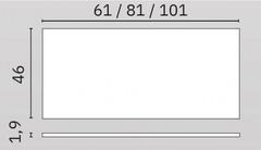 Столешница накладная на тумбу для раковины-чаши FLAT 101x46 дуб — изображение 3