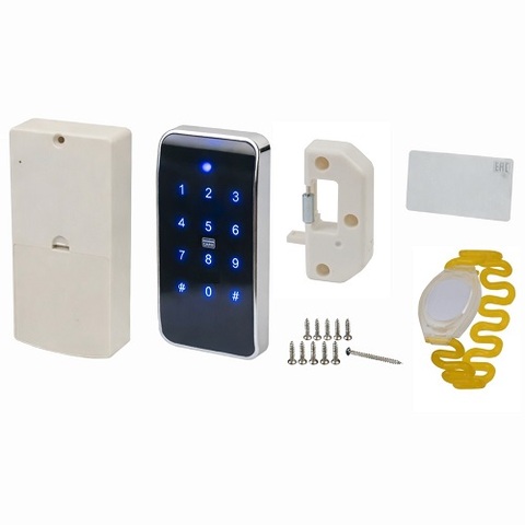 Замок мебельный электронный TAB IC-008 ключ желтый
