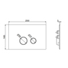 Newform X-STEEL 316 69642X.59.067 Клавиша смыва для унитаза, двойная, для систем инсталляций TECE, цвет: PVD Brushed copper bronze