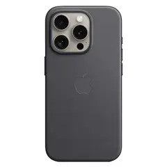 Тканевый чехол с поддержкой MagSafe Apple FineWoven Case для iPhone 15 Pro, Black (Черный)