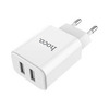 Сетевой адаптер на 2 USB Hoco C62A - Белый