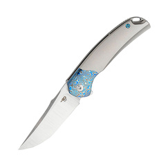 Фото Складной нож Bestech Supernova, сталь M390, рукоять тимаскус цирконий/титан