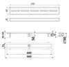 Timo Drain Protect DP20600-LG20600 Водоотводящий желоб, цвет: нержавеющая сталь