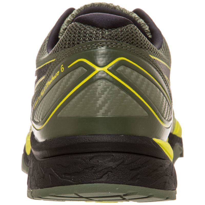 Кроссовки внедорожники мужские Asics Gel Fujitrabuco 6 черные-желтые (Распродажа) - 3