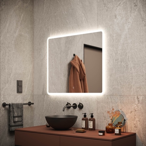 Sancos Arcadia AR800 Зеркало с подсветкой, цвет: белый