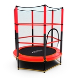 Батут детский DFC TRAMPOLINE-RED 55" с сеткой фото №1
