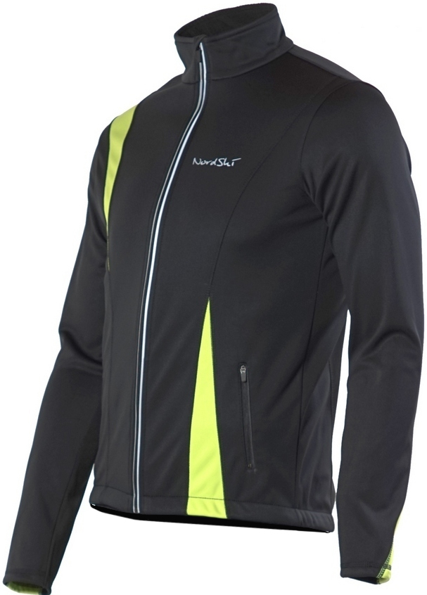 Nordski Active детская разминочная куртка black-lime