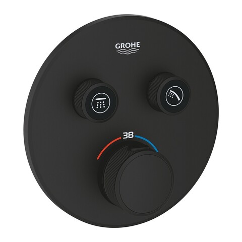 GROHE Grohtherm SmartControl 29507KF0 Термостат для встраиваемого монтажа на 2 выхода, фантомный чёрный