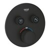 GROHE Grohtherm SmartControl 29507KF0 Термостат для встраиваемого монтажа на 2 выхода, фантомный чёрный