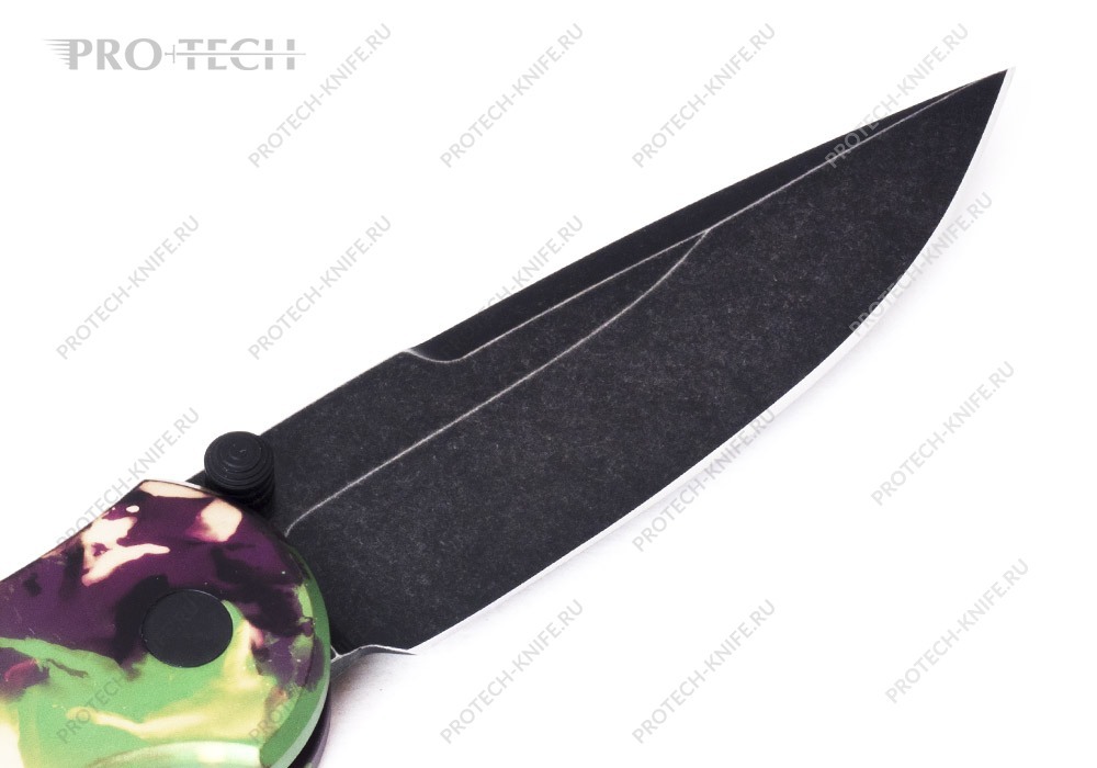Нож Pro-Tech TR-3 Integrity KW Exclusive Mardi Gras Camo BLACKWASH - фотография 