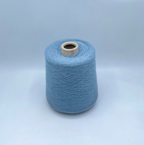 Бобинная пряжа (пр.Италия),art-Souple 1500м/100гр. 58% Хлопок, 10% Кашемир, 32% Полиэстер, цвет-Серо-голубой(398/627), арт.35057