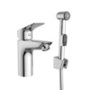 BelBagno Due DUE-LVM/HGN-CRM-W0 Смеситель для раковины с гигиеническим душем, цвет: хром