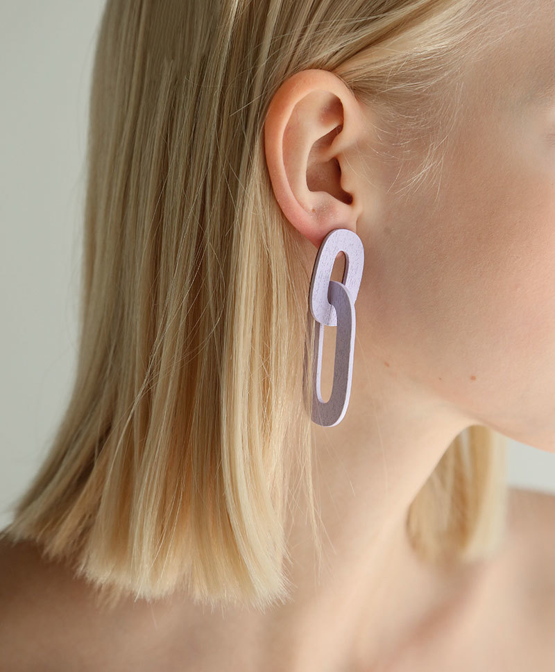 Серьги Alva Earrings in Lilac