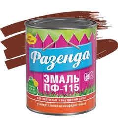 ТЕКС Эмаль ПФ-115 ФАЗЕНДА черная (0,9кг)