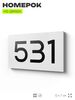 Номер на дверь 531, табличка на дверь для офиса, квартиры, кабинета, аудитории, склада, белая 120х70 мм, Айдентика Технолоджи