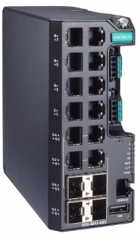 Коммутатор управляемый MOXA EDS-4012-4GC-LV-T