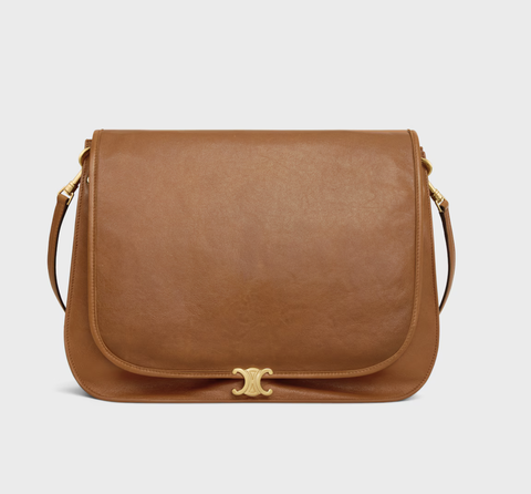 Сумка CELINE SOFT TRIOMPHE BESACE IN SUPPLE SHINY LAMBSKIN