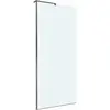 BelBagno UNO-L-1-TB-90-C-GM Душевая перегородка универсальная с односторонним входом, стекло прозрачное, профиль Оружейная сталь, 900x2000 мм