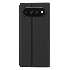Чехол книжка из кожи черного цвета для Google Pixel 11 Pro XL, серия Skin Pro Series от Dux Ducis