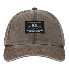 Бейсболка Alpha Industries Battlewash Cap Hickory (Коричневый)