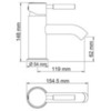 WasserKRAFT Main 4105 Смеситель для раковины, цвет: хром