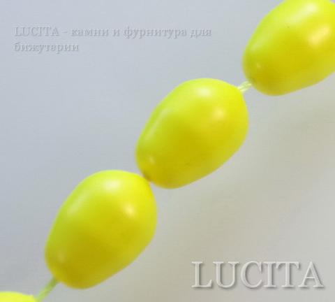 5821 Хрустальный жемчуг Сваровски Crystal Neon Yellow грушевидный 11х8 мм ()