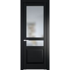 Межкомнатная дверь эмаль Profil Doors 4.5.4PD блэк остеклённая